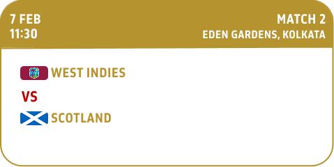West Indries vs Scotland